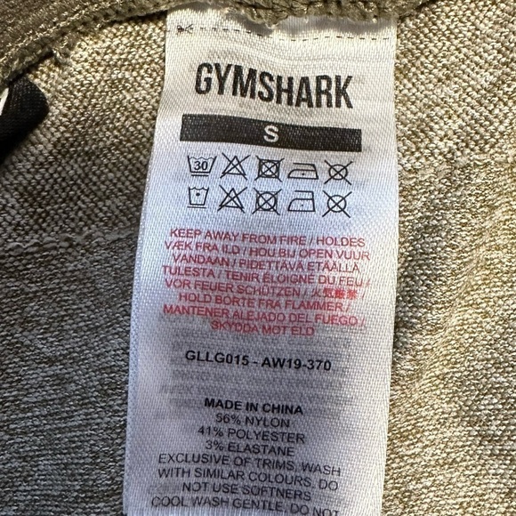 Gymshark Flex Leggings Olive Green S - Picture 4 of 4